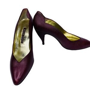Walter Steiger Heels Pumps 9.5B Burgundy Wine 4"